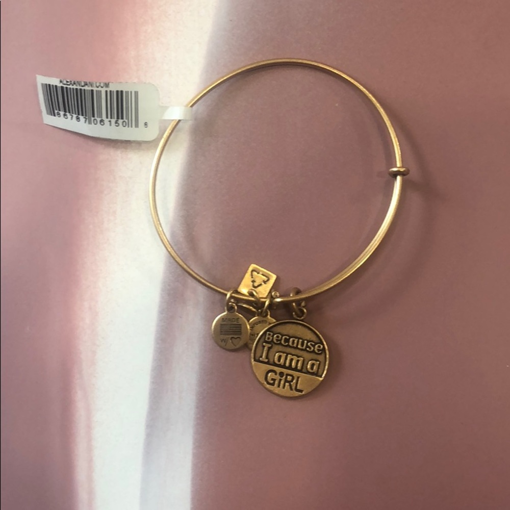 Gold alex and ani bracelet